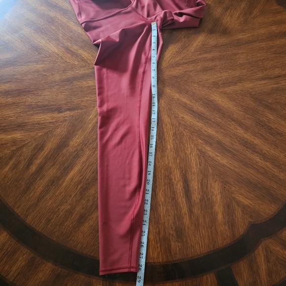 ALO Yoga Maroon Leggings Size XS - Picture 6 of 7